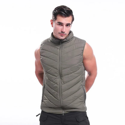Men Casual Coat Vest Tactical Sports Thicken Warm Sleeveless Camouflage Jackets Male High-quality Waterproof Zipper Waistcoat