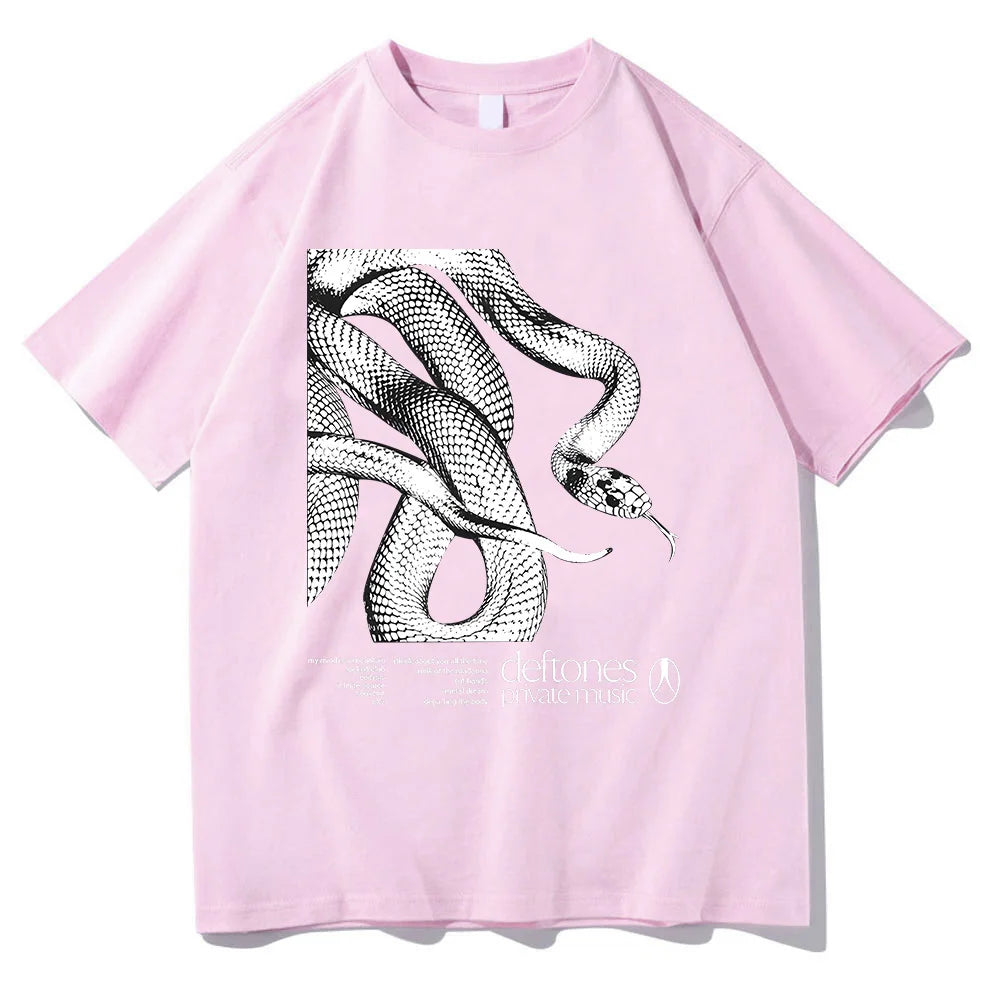Deftones Private Music Tracklist Tee 2025 Cotton TShirt Men Women Hip Hop Rock Top Fashion Short Sleeve Summer Oversized T-shirt