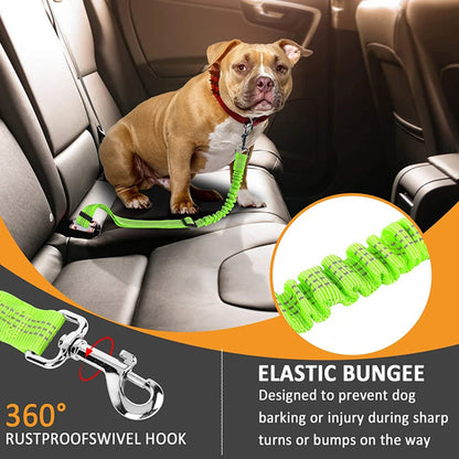 Cinturón de seguridad para coche de mascotas, correa de nailon para vehículos, asiento trasero, cinturón de seguridad ajustable para perros, arnés, collar, accesorios para mascotas para paseos al aire libre
