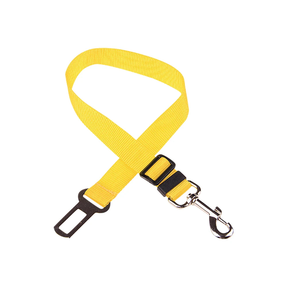 Dog Car Seat Belt Safety Protector Travel Pets Accessories Dog Leash Collar Breakaway Solid Car Harness