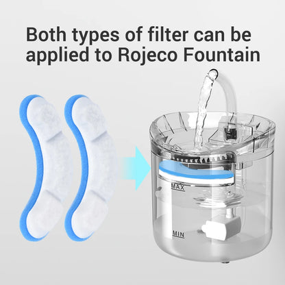4/8/12PCS Cat Water Fountain Filters Activated Carbon Replacement Filters for 1.5L Transparent Water Dispenser Pet Accessories