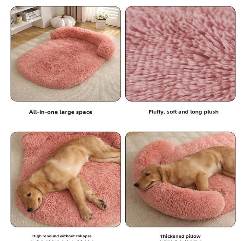 Sofá ortopédico impermeable y lavable para perros, cama para mascotas de espuma de huevo con parte inferior extraíble y antideslizante