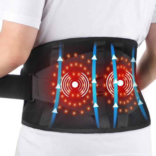 Adjustable warming waist wrap/ Red light comfort belt