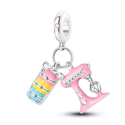 New Arrivals Silver Plated Cute Pet Moon Luminous Firefly Charms Fit Original Bangle Beads Pendent Dangle Bracelet DIY Jewelry
