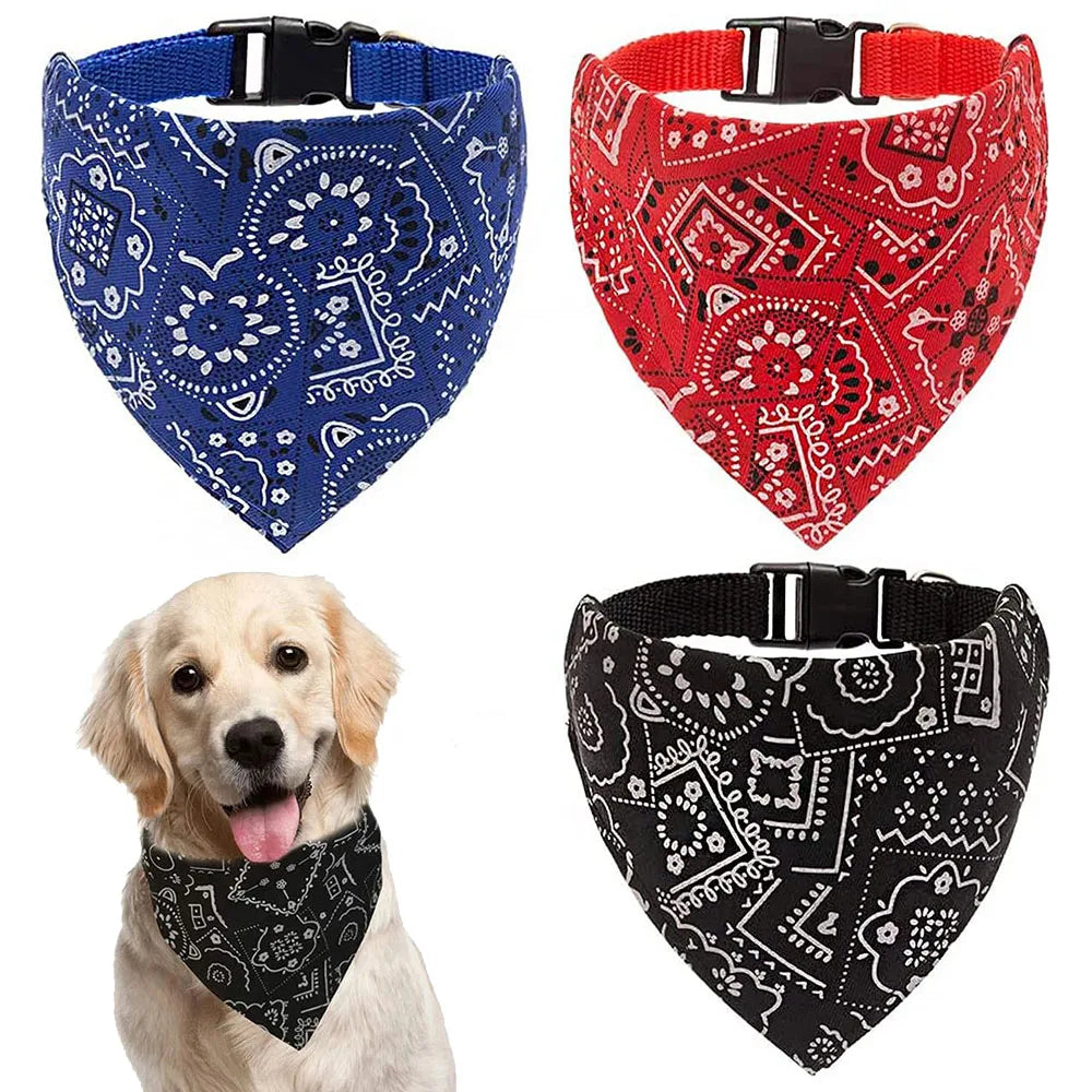 Pañuelo para Collar de Perro, Pañuelo Ajustable para Cuello de Perro, Pañuelo para Cachorros y Gatos, Accesorios para Mascotas Pequeñas, Medianas y Grandes