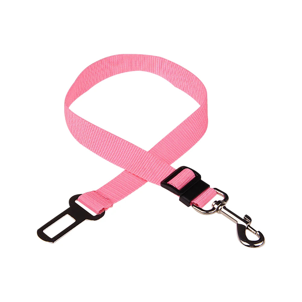 Dog Car Seat Belt Safety Protector Travel Pets Accessories Dog Leash Collar Breakaway Solid Car Harness