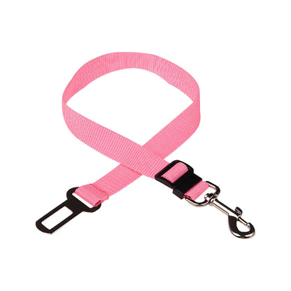 Dog Car Seat Belt Safety Protector Travel Pets Accessories Dog Leash Collar Breakaway Solid Car Harness