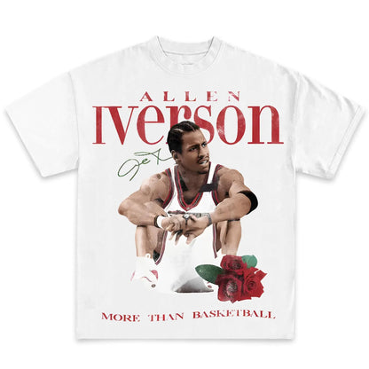 Pop Culture Vintage Graphic T-Shirt Collection American Rap Basketball Streetwear Hip-Hop Y2K Top Premium Qua Men Clothing Short