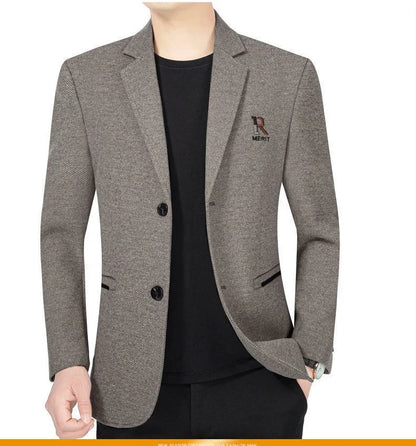 TFETTERS Brand 2025 Spring Business Blazer for Men Solid Autumn Casual Men's Jacket Blazer Fashion Single Breasted Suits Mens