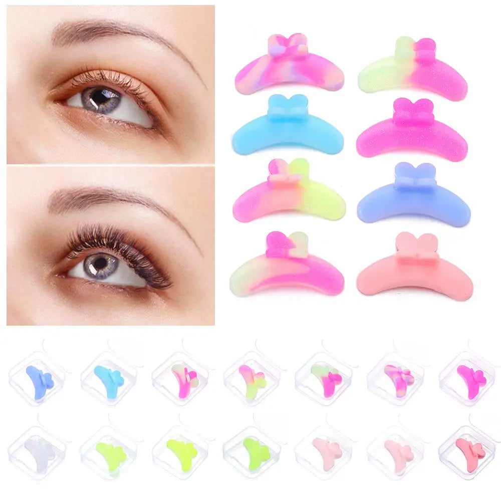 New 1/2PC Applicator Tools Silicone Lash Lift Pads Ice Cream Reusable Eyelash Perm Curler 3D Eyelash Curler Accessories Women