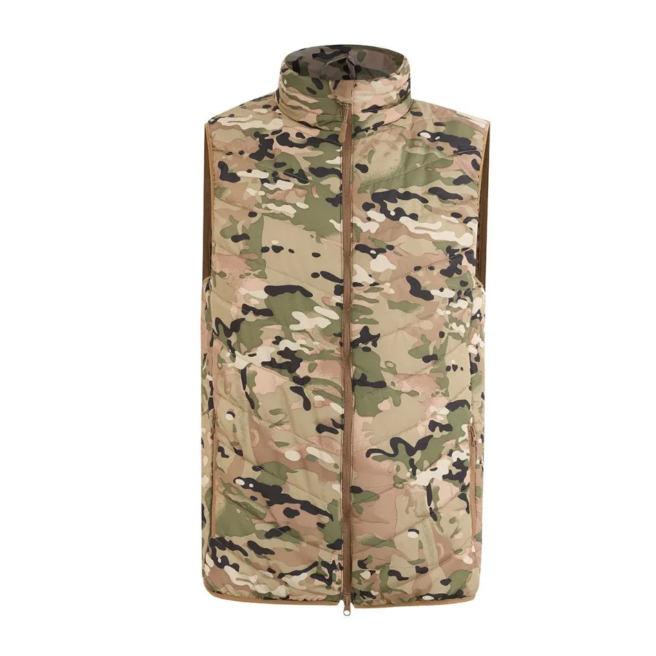Men Casual Coat Vest Tactical Sports Thicken Warm Sleeveless Camouflage Jackets Male High-quality Waterproof Zipper Waistcoat