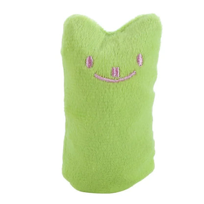 Juguetes de hierba gatera, bonito cojín de peluche para el pulgar, para rechinar los dientes, resistente a las mordeduras, juguete para gatos, accesorios para mascotas