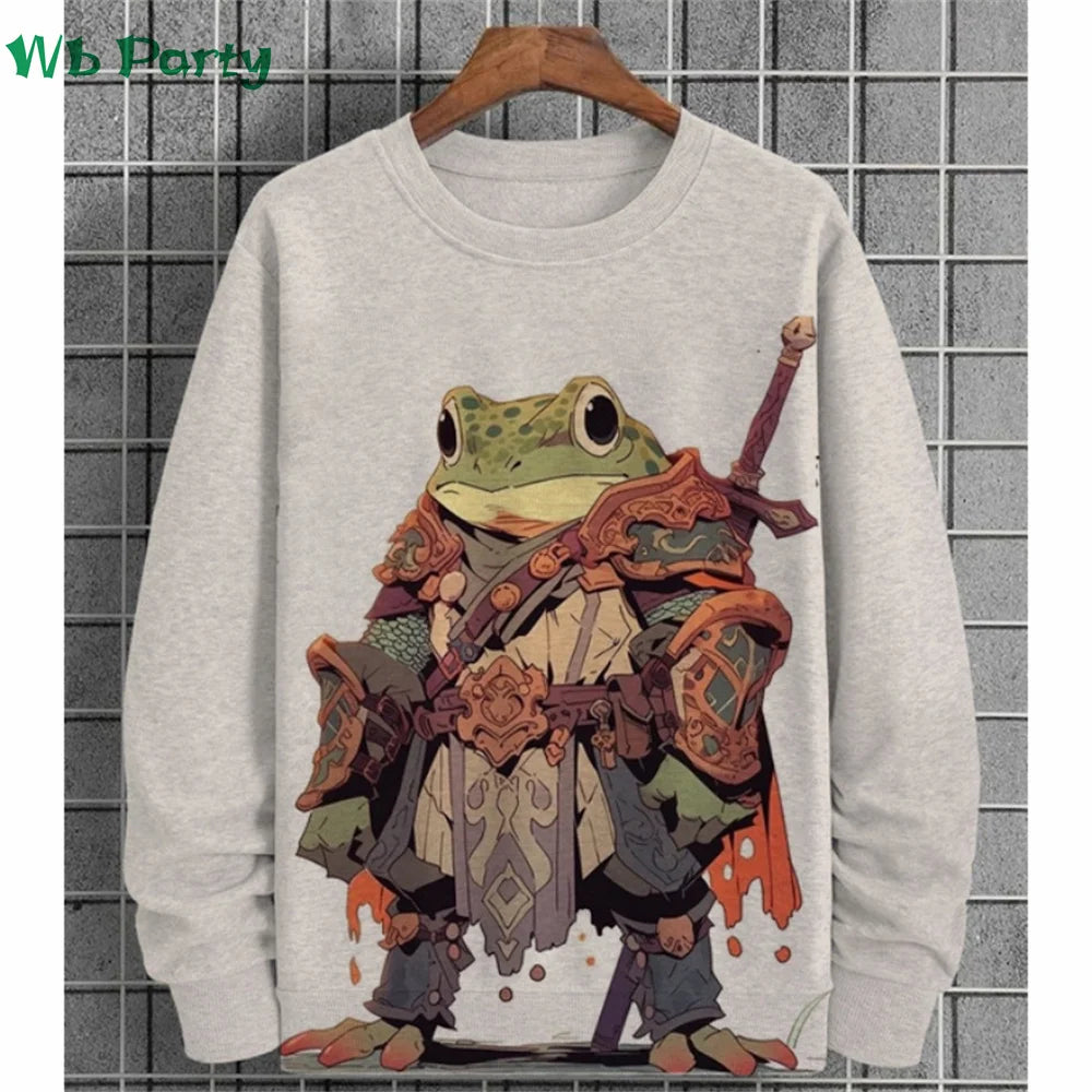 Fashion Animal Print Men's Clothing 3D Print Ukiyo-E Men's Long Sleeve T-shirt Animal Graphic T shirts Round Neck Mens Clothes