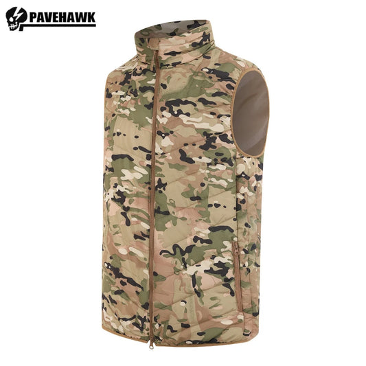 Men Casual Coat Vest Tactical Sports Thicken Warm Sleeveless Camouflage Jackets Male High-quality Waterproof Zipper Waistcoat