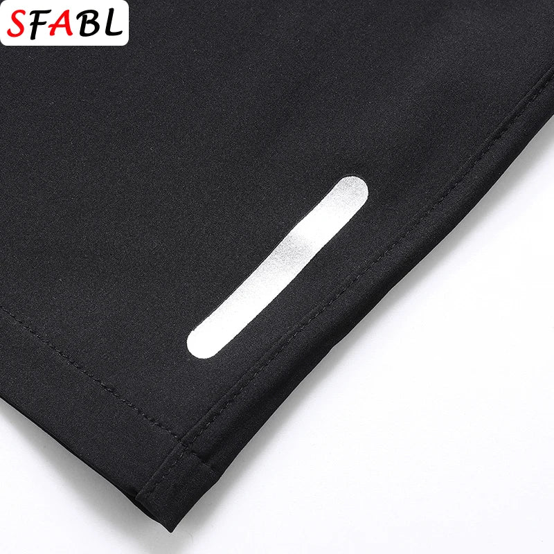 New Summer Casual Shorts Men Boardshorts Breathable Beach Shorts Elastic Jogging Running Sports Men's Short Pants Zipper Pockets