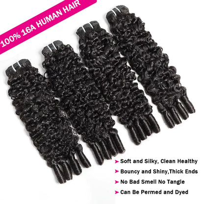Burmese Curly Hair Bundles Human Hair Extensions Unprocessed Raw Hair Burmese 3C4A Curls 1/3/4 Pcs Human Hair Bundles Weave Deal