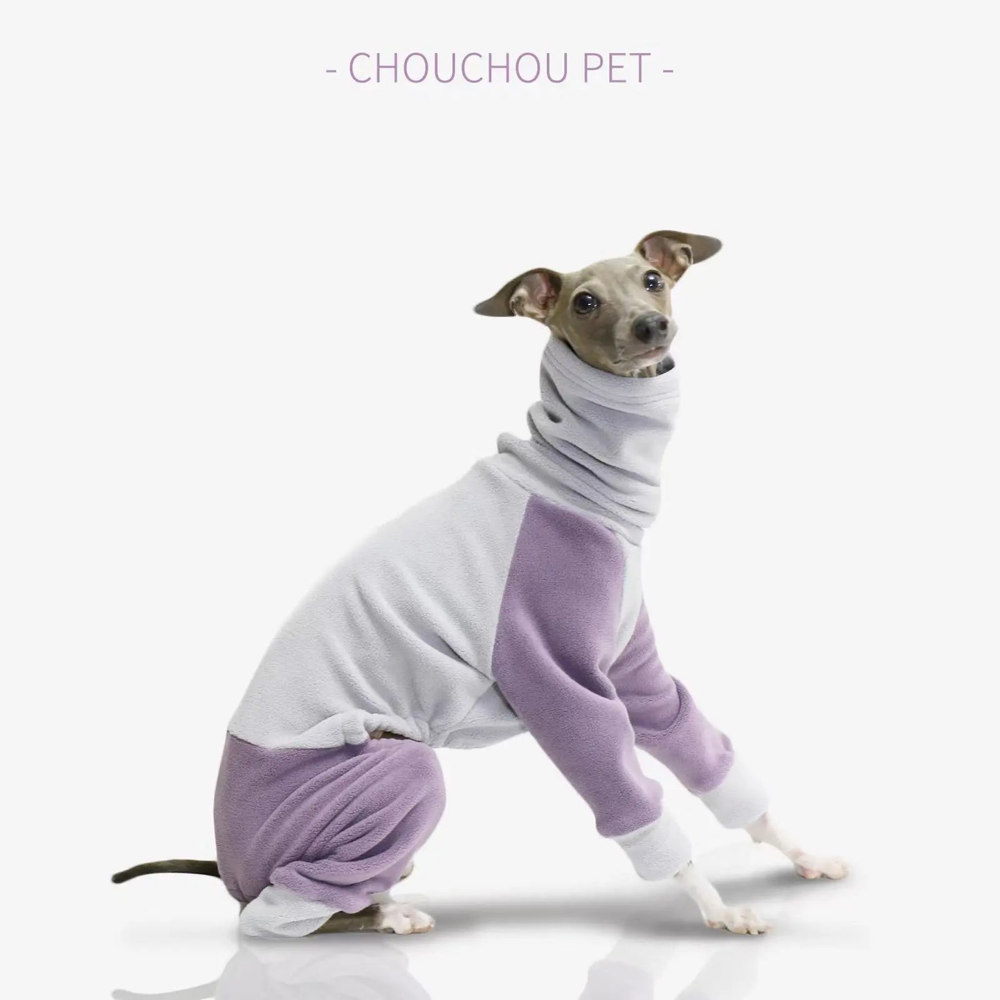 Suéter de cuello alto para iggy, whippet, galgo, ropa para mascotas, empalme elástico suave, ropa de cuatro patas