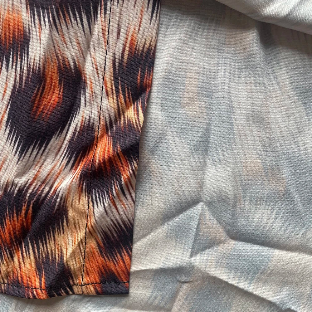 Hawaiian Men Shirts Fish Swarm Fishbone Print Full Sleeve Casual Button Up Beach Parties Travel Poolside Ocean Punk Fusion Shirt