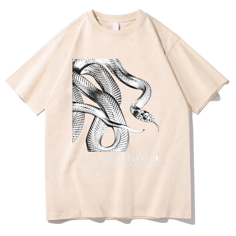 Deftones Private Music Tracklist Tee 2025 Cotton TShirt Men Women Hip Hop Rock Top Fashion Short Sleeve Summer Oversized T-shirt