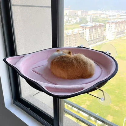 New Cat Window Hammock Climbing Frame Pet Kitty Hanging Sleeping Cats Bed Sunny Window Seat Nest Bearing 15kg Cat Accessories