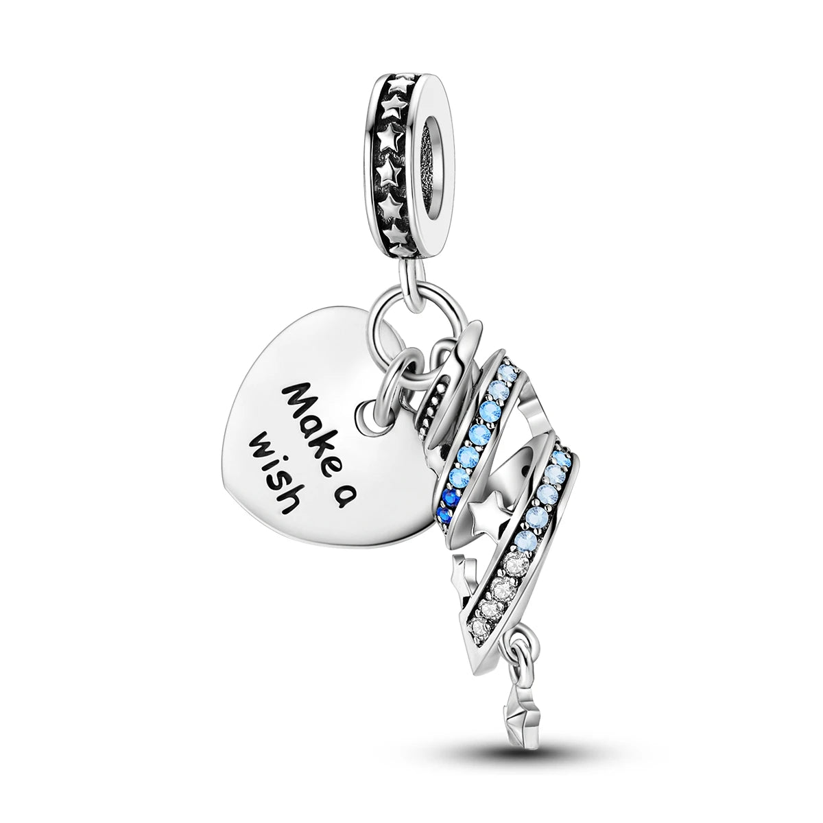 New Arrivals Silver Plated Cute Pet Moon Luminous Firefly Charms Fit Original Bangle Beads Pendent Dangle Bracelet DIY Jewelry