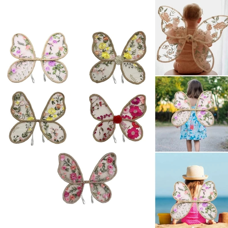 Child Butterfly Wing Photography Props Lace Butterfly Wing for Creative Play