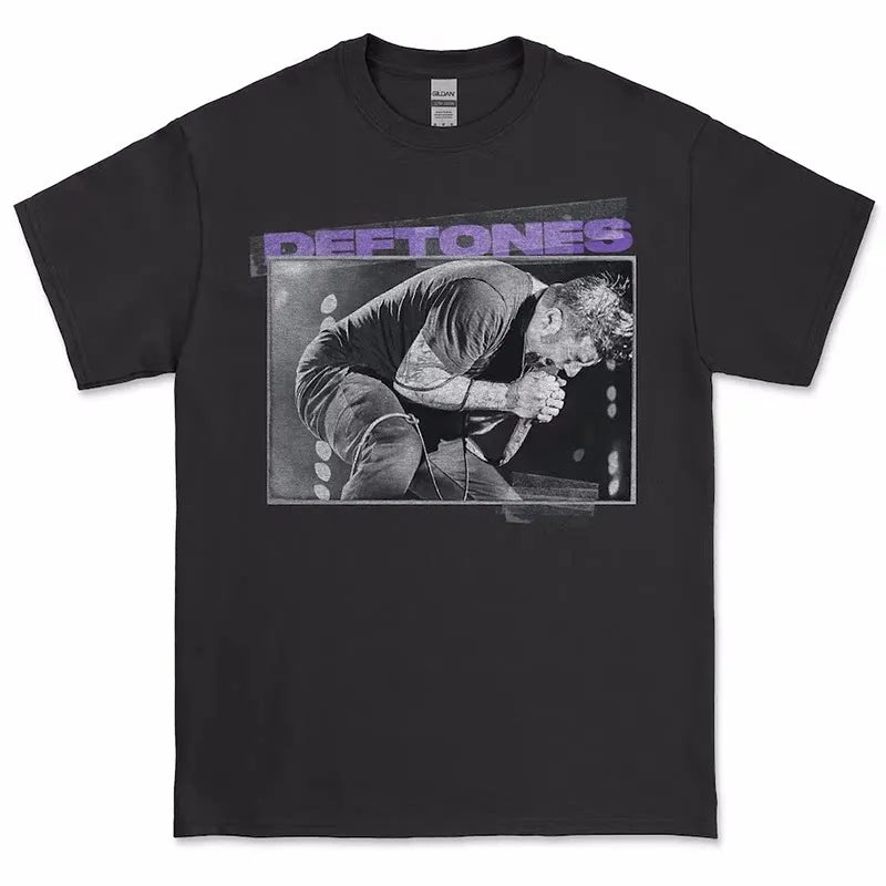 Deftones Sub-tone Band Alternative Rap Music Style Metal American T-shirt Men's Summer Fashion Trend Cotton Breathable T-shirt