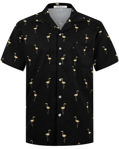 Summer Fashion Mens Hawaiian Shirts Short Sleeve Button Coconut Tree Printed Casual Beach Aloha Shirt Plus Size 6XL Hombre Ropa