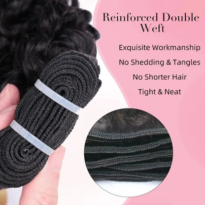 Burmese Curly Hair Bundles Human Hair Extensions Unprocessed Raw Hair Burmese 3C4A Curls 1/3/4 Pcs Human Hair Bundles Weave Deal