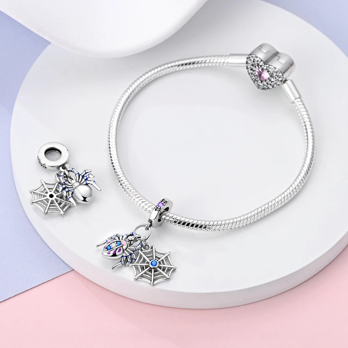 New Arrivals Silver Plated Cute Pet Moon Luminous Firefly Charms Fit Original Bangle Beads Pendent Dangle Bracelet DIY Jewelry