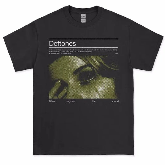 Deftones Sub-tone Band Alternative Rap Music Style Metal American T-shirt Men's Summer Fashion Trend Cotton Breathable T-shirt
