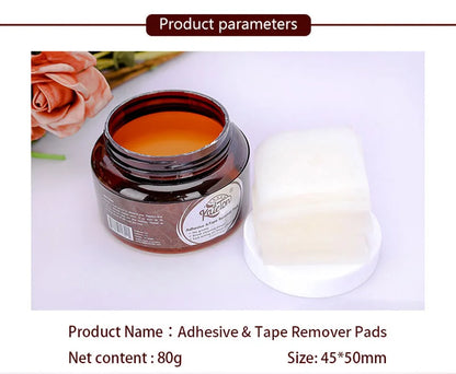 New Non-woven Lace Glue Remover Pads For Wigs 20Pcs Remover For Tape In Hair Extensions Wholesalers Factory Price Wig Repair Kit