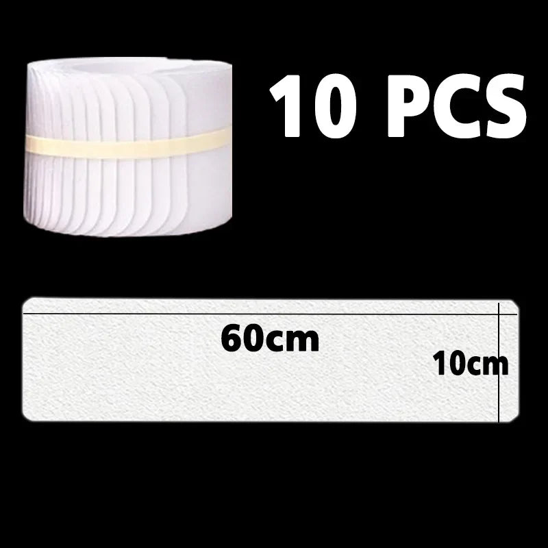 10x 60cm Transparent Non-Slip Tape Floor Bathtub Bathroom Carpet Stair Treads Slip Soft and Waterproof Tape Protect Pet Child
