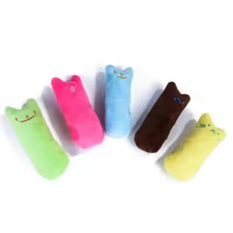 Juguetes de hierba gatera, bonito cojín de peluche para el pulgar, para rechinar los dientes, resistente a las mordeduras, juguete para gatos, accesorios para mascotas
