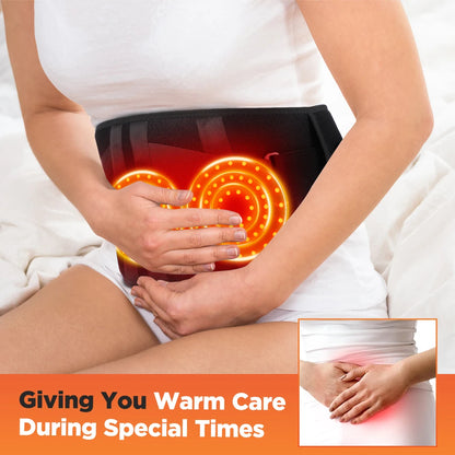 Adjustable warming waist wrap/ Red light comfort belt