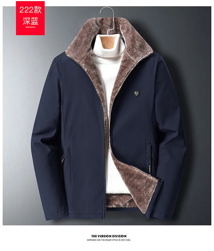 2024 Winter jackets men Fashion Thick Warm Cotton-Padded Jacket Men's Casual Loose style High Quality Large Size coat male 8XL