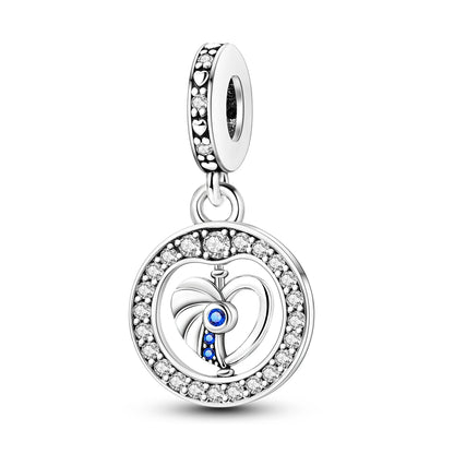 New Arrivals Silver Plated Cute Pet Moon Luminous Firefly Charms Fit Original Bangle Beads Pendent Dangle Bracelet DIY Jewelry