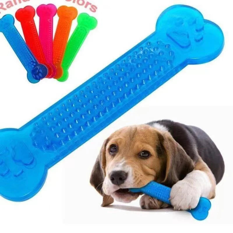 Juguetes para masticar para perros Hot Sale, juguete de hueso de goma para masticadores agresivos, cepillo de dientes para perros, cuidado dental para cachorros, accesorios para mascotas