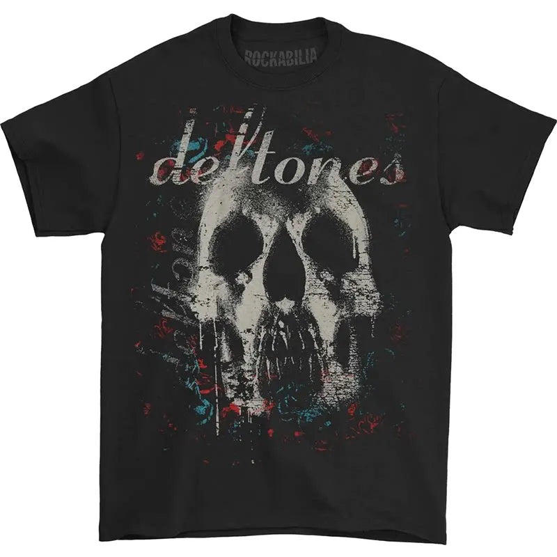 Deftones Sub-tone Band Alternative Rap Music Style Metal American T-shirt Men's Summer Fashion Trend Cotton Breathable T-shirt