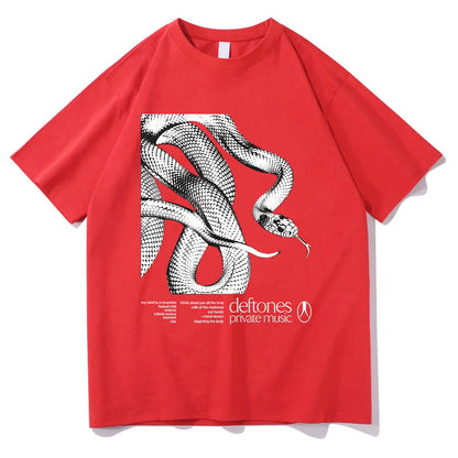 Deftones Private Music Tracklist Tee 2025 Cotton TShirt Men Women Hip Hop Rock Top Fashion Short Sleeve Summer Oversized T-shirt