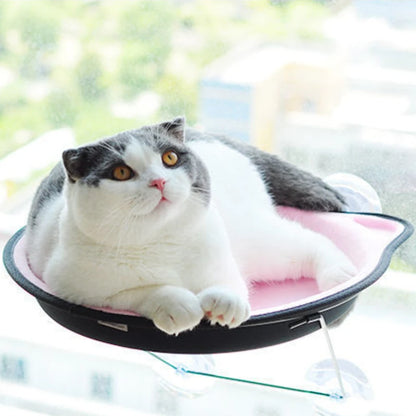 New Cat Window Hammock Climbing Frame Pet Kitty Hanging Sleeping Cats Bed Sunny Window Seat Nest Bearing 15kg Cat Accessories