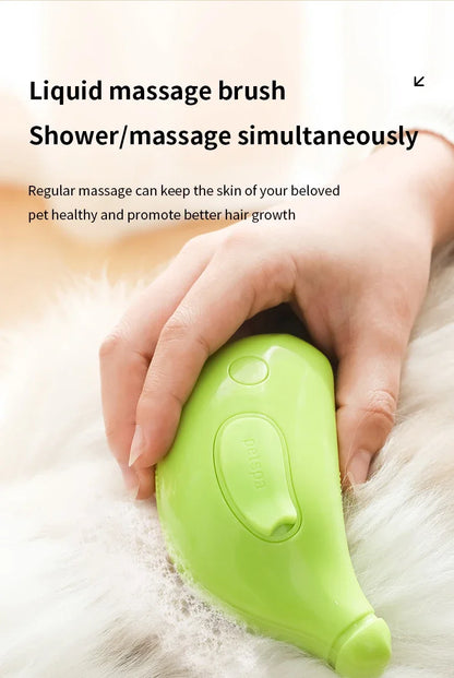 Rotate Steam Brush for Cat Dog Comb Electric Spray Removes Hair Cat Brush Soft Silicone Massage Grooming Comb Pet Accessories