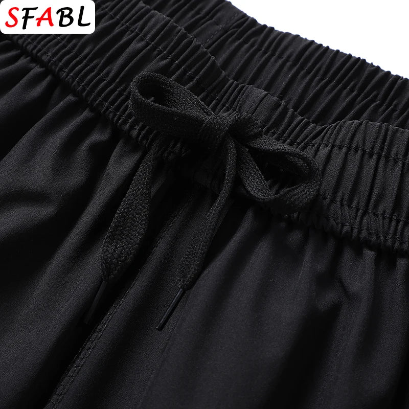 New Summer Casual Shorts Men Boardshorts Breathable Beach Shorts Elastic Jogging Running Sports Men's Short Pants Zipper Pockets