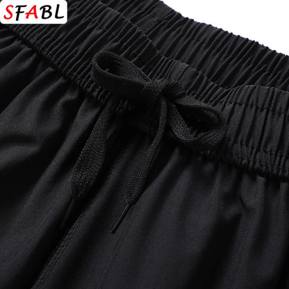 New Summer Casual Shorts Men Boardshorts Breathable Beach Shorts Elastic Jogging Running Sports Men's Short Pants Zipper Pockets