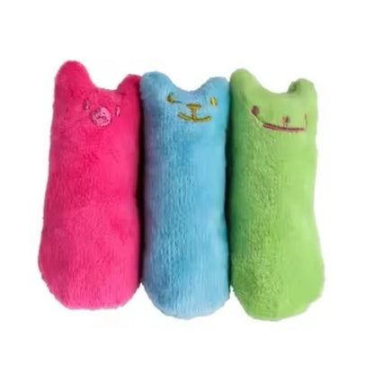 Juguetes de hierba gatera, bonito cojín de peluche para el pulgar, para rechinar los dientes, resistente a las mordeduras, juguete para gatos, accesorios para mascotas