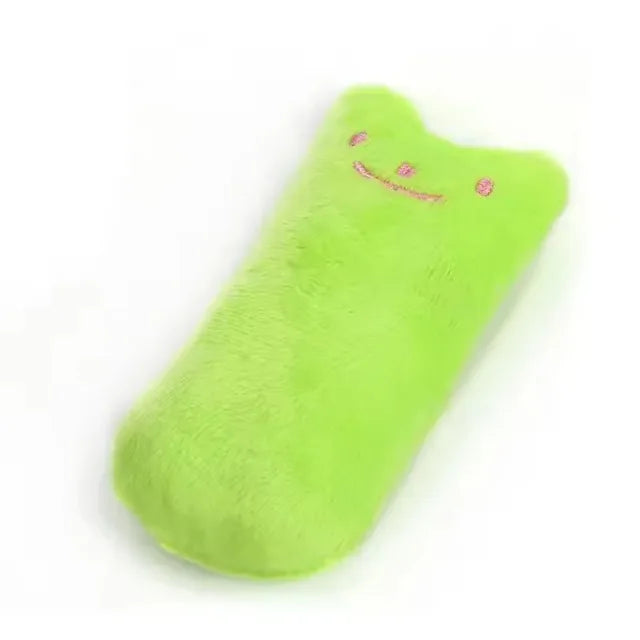 Juguetes de hierba gatera, bonito cojín de peluche para el pulgar, para rechinar los dientes, resistente a las mordeduras, juguete para gatos, accesorios para mascotas