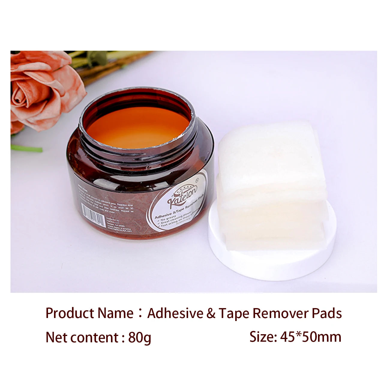 New Non-woven Lace Glue Remover Pads For Wigs 20Pcs Remover For Tape In Hair Extensions Wholesalers Factory Price Wig Repair Kit