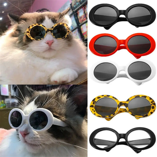 Cat Glasses Cool Pet Small Dog Fashion Round Glasses Pet Product For Little Dog Cat Sunglasses For Photography Pet Accessories