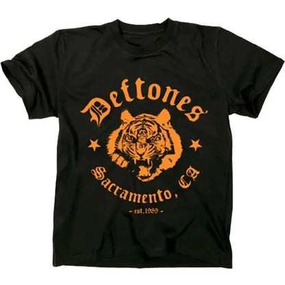 Deftones Sub-tone Band Alternative Rap Music Style Metal American T-shirt Men's Summer Fashion Trend Cotton Breathable T-shirt