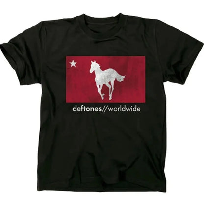 Deftones Sub-tone Band Alternative Rap Music Style Metal American T-shirt Men's Summer Fashion Trend Cotton Breathable T-shirt